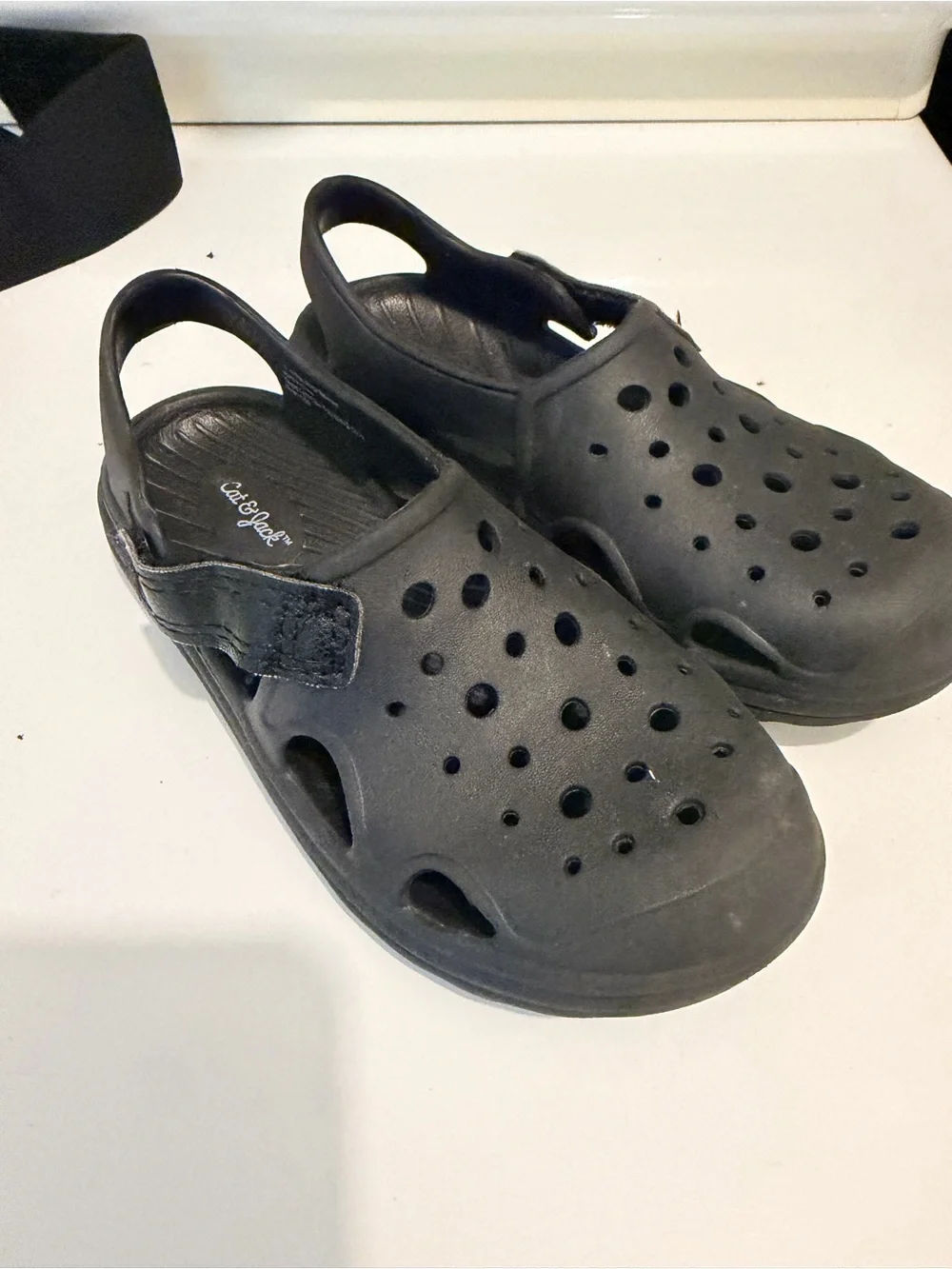 Cat & Jack Black Kids Water Clog Shoes